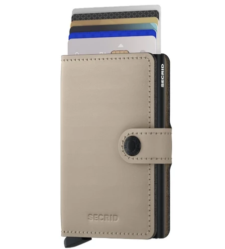 ארנק Secrid מקפיץ כרטיסים MiniWallet בז' מט