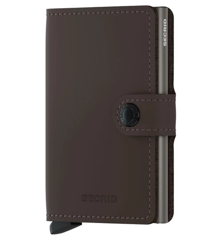 ארנק Secrid מקפיץ כרטיסים MiniWallet חום כהה