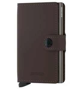ארנק Secrid מקפיץ כרטיסים MiniWallet חום כהה