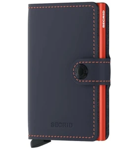 ארנק Secrid מקפיץ כרטיסים MiniWallet שחור כתום