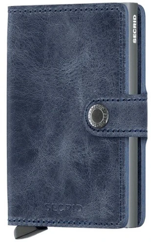 ארנק Secrid מקפיץ כרטיסים MiniWallet כחול וינטג'