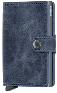 ארנק Secrid מקפיץ כרטיסים MiniWallet כחול וינטג