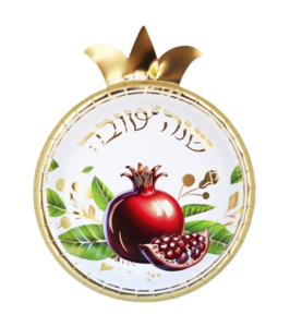 צלחות נייר בצורת רימון דגם