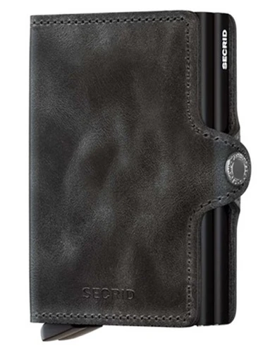 ארנק Secrid מקפיץ כרטיסים כפול Twinwallet - שחור וינטג'