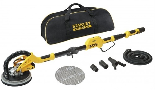 מלטשת קירות טלסקופית Stanley Fatmax 750W SFMEE500S + מרים לוחות גבס 3.35 מטר SFMEE500.2 