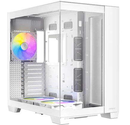חזית מארז Antec C8 עם פאנל זכוכית מחוסמת ותאורת ARGB