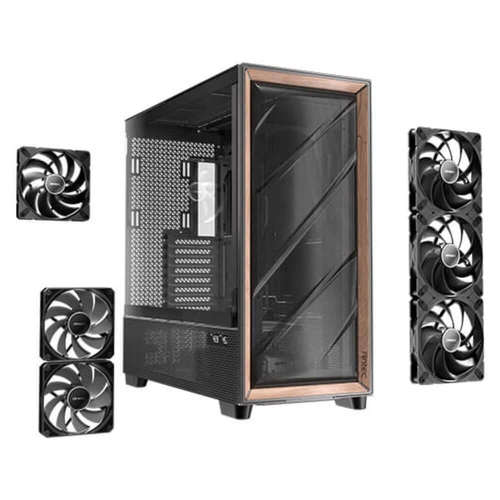 מארז FLUX-PRO עם 6 מאווררים מובנים בקטרים שונים, להבטחת קירור אופטימלי.