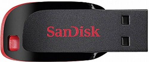 זיכרון נייד דגם SDCZ50-016G-B35 Cruzer Blade בנפח 16GB מבית SanDisk סאן דיסק