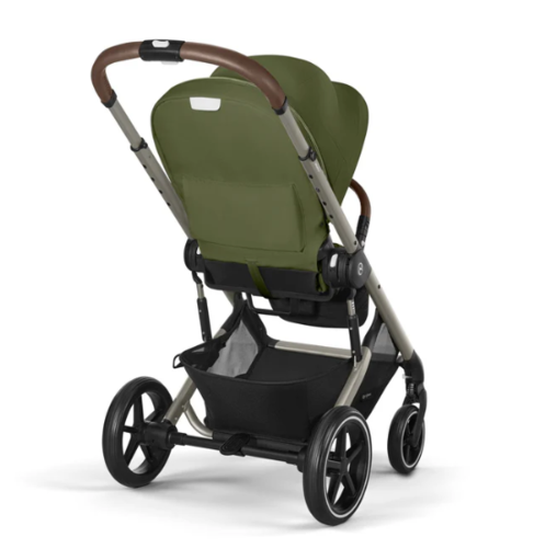 עגלת תינוק משולבת - טיולון ועריסה Balios TS5 - cybex בצבע Moss Green , עם סל-קל Cloud G