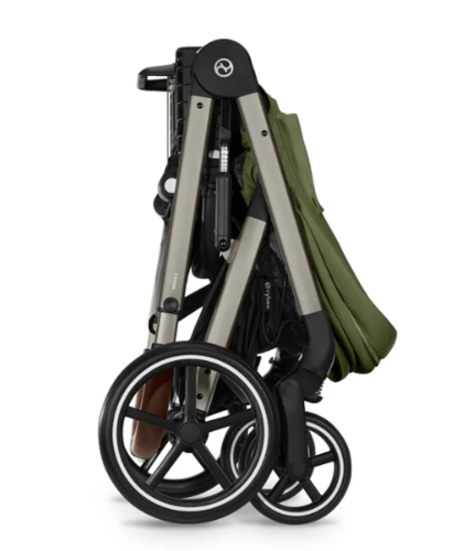 עגלת תינוק משולבת - טיולון ועריסה Balios TS5 - cybex בצבע Moss Green , עם סל-קל Cloud G