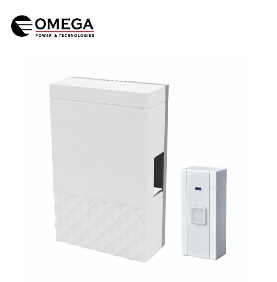 פעמון דלת דינג דונג חוטי מכני DB2 OMEGA +לחצן