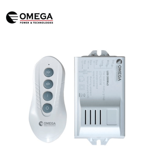 שלט חכם אלחוטי לתאורה 2 ערוצים מבית אומגה OMEGA Wireless Light Switch Remote