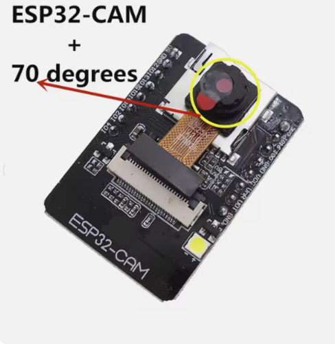 מודול מצלמה, בלוטוס ו-WiFi לארדואינו ESP32 כולל מודול כרטיס זכרון