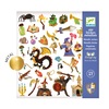 יצירה 160 מדבקות מטאליות- פנטזיה מדיוולית DJECO 