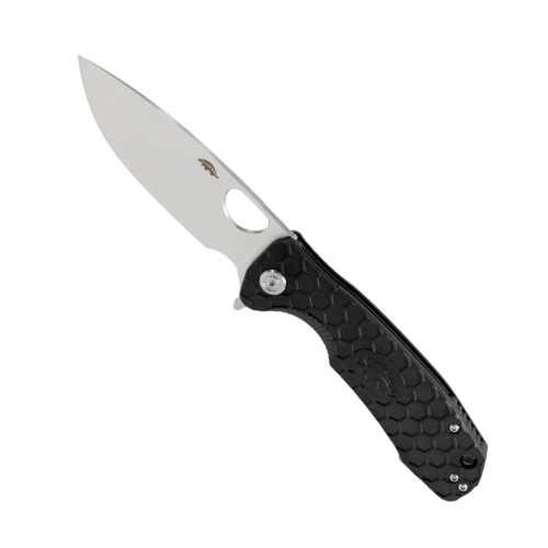 סכין HB1001 L להב ישר שחור - Honey Badger