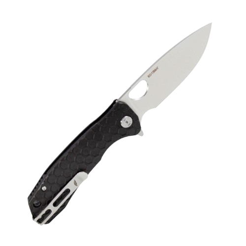 סכין HB1001 L להב ישר שחור - Honey Badger