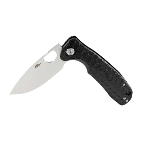 סכין HB1001 L להב ישר שחור - Honey Badger