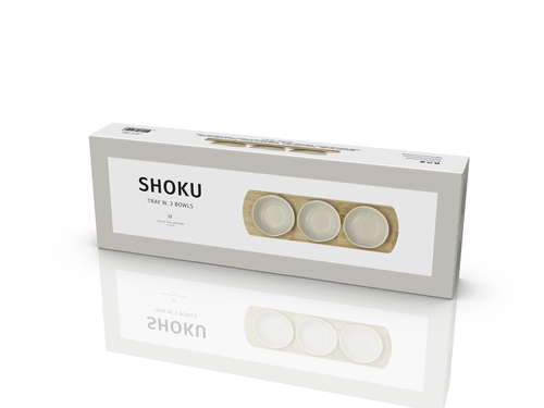 סט מגש עם 3 קערות Shoku