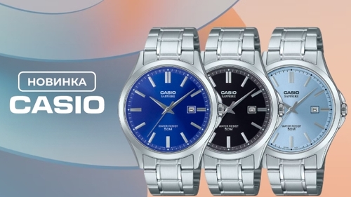 CASIO MTS-115D-2A1 גברים זכוכית ספיר