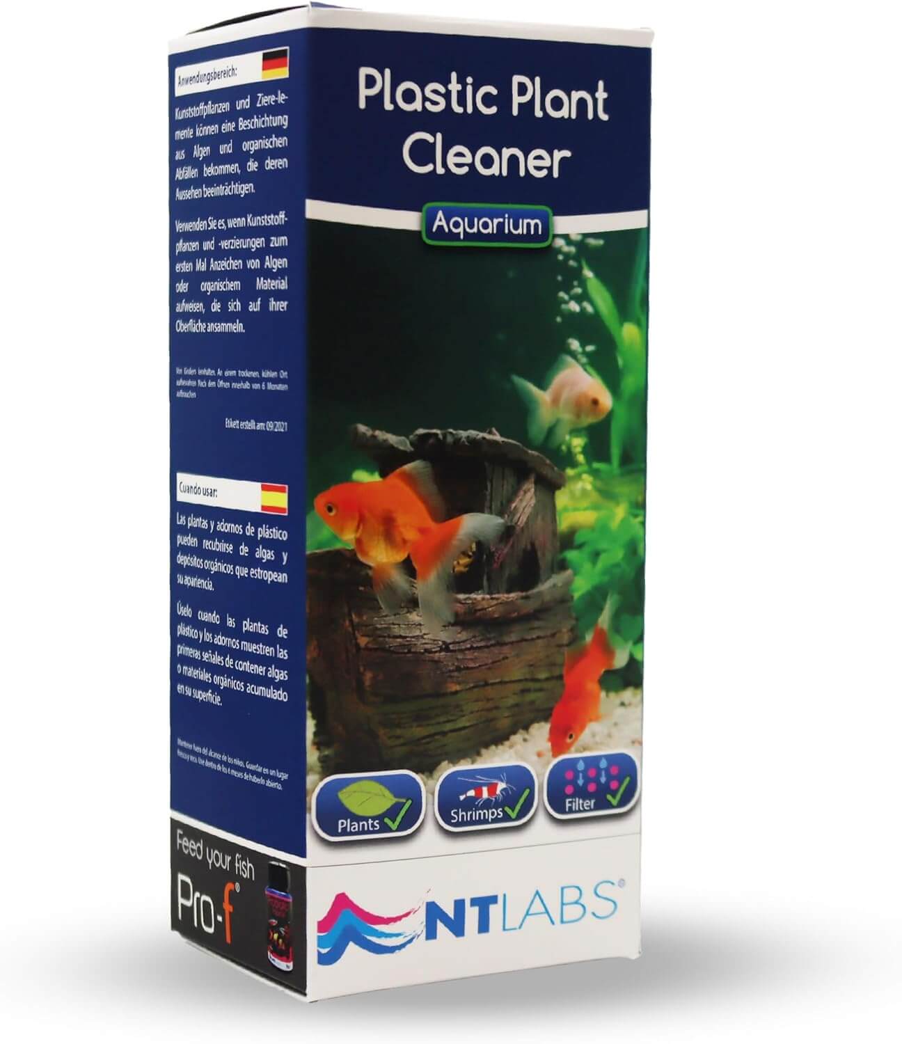 NT Labs חומר ניקוי לצמחי פלסטיק באקווריום 48 גרם Plastic Plant Cleaner 