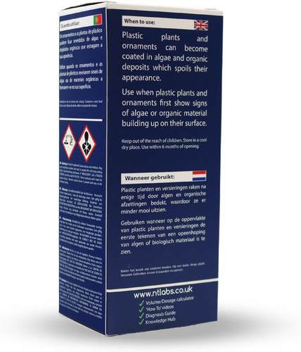 NT Labs חומר ניקוי לצמחי פלסטיק באקווריום 48 גרם Plastic Plant Cleaner 