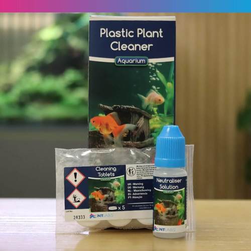NT Labs חומר ניקוי לצמחי פלסטיק באקווריום 48 גרם Plastic Plant Cleaner 