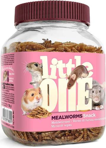 ליטל וואן חטיף תולעי ארץ למכרסמים 70 גרם | LITTLE ONE Mealworms Snack – Rodents