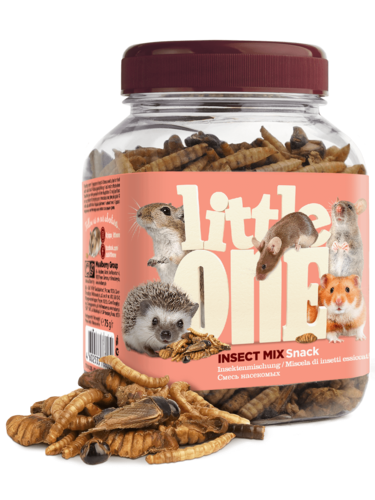 ליטל וואן חטיף מיקס חרקים למכרסמים 75 גרם | LITTLE ONE Insect Mix – Rodents