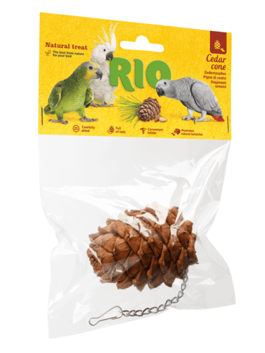 ריו אצטרובל חרוט ארז לציפורים – פינוק טבעי | RIO Cedar Cone Treat – Birds