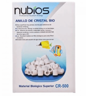 נוביוס טבעות קרמיות לסינון ביולוגי | NUBIOS CR-500 Ceramic Ring – Aquarium