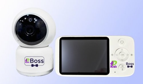  אינטרקום דו כיווני גודל מסך 2.8 אינץ' דגם Boss כולל ראיית לילה, חיישן טמפרטורה והתראות חכמות מבית 4D Kids