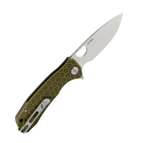 סכין HB1003 L להב ישר ירוק - Honey Badger