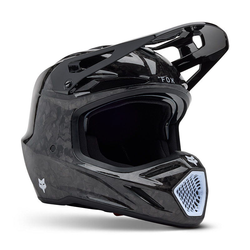 קסדת פוקס קרבון שחור - FOX V3 RS CARBON SOLID V25