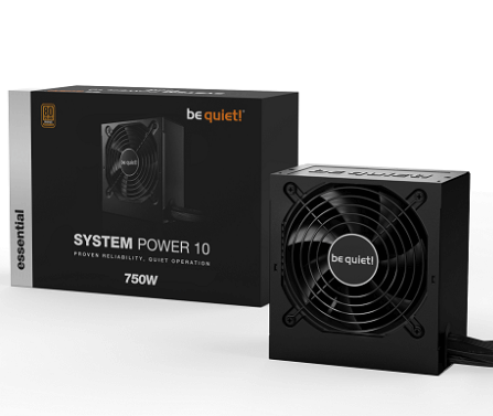 ספק כוח Be Quiet System Power 10 BN329 750W מבט חזיתי