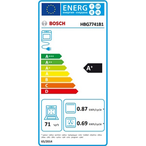 ‏תנור בנוי Bosch HBG7741B1/W1 בוש