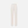 Crêpe trousers with contrasting topstitching