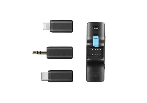 סט מיקרופון אלחוטי כפול עם קייס טעינה BOYALINK מתאים לאייפון ואנדרואיד 