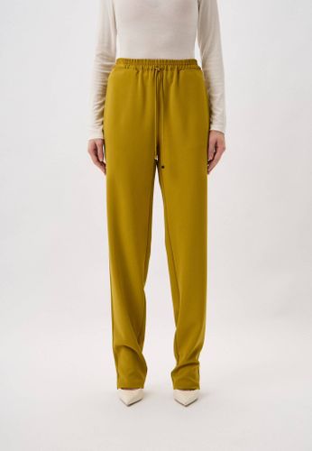 Crêpe tuxedo trousers with satin bands