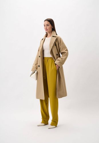 Crêpe tuxedo trousers with satin bands