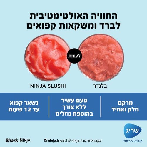 ‏מכונת ברד/מיץ Ninja SLUSHi FS301 נינג'ה