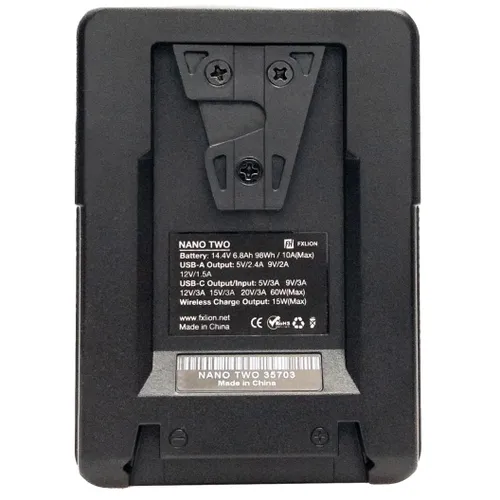 סוללת ליתיום FXLION NANO TWO WIRELESS V-Mount