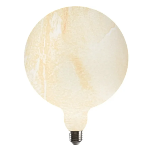GLSV "MARBLE" G200 2700K E27- שיש קרם יורולוקס 
