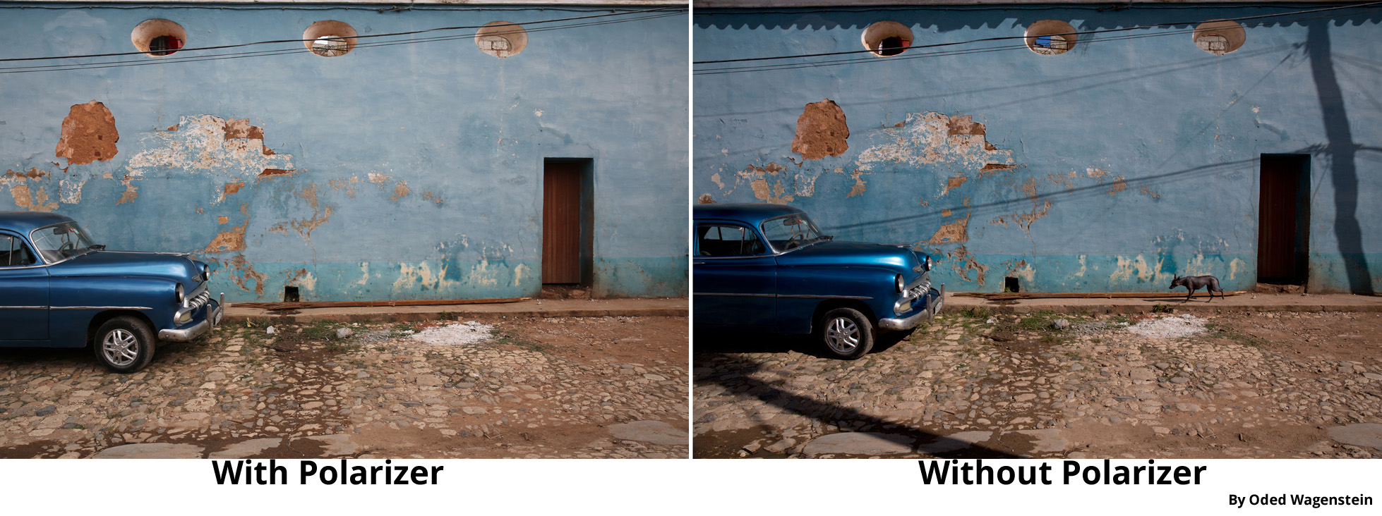 שימוש במקטב - הבדלים