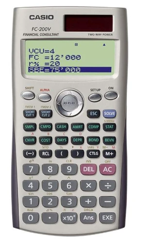 מחשבון פיננסי Casio FC-200V קאסיו