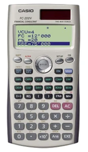 מחשבון פיננסי Casio FC-200V קאסיו