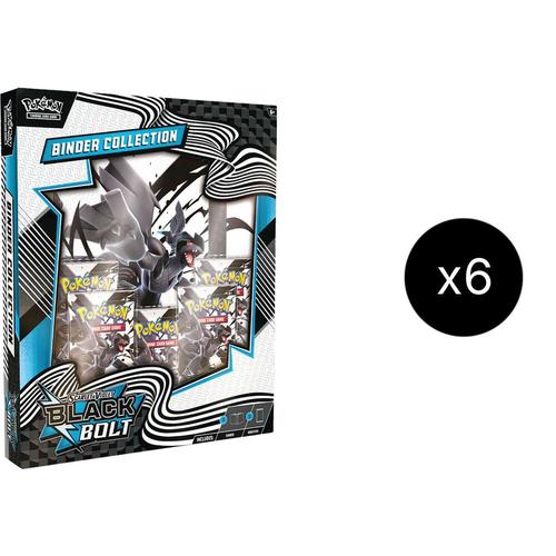 קלפי פוקימון קייס סגור 6 יחידות של מארז אלבום בלאק בולט Black Bolt Binder Collection Case - SV: Black Bolt (BLK)