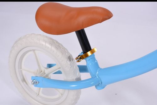 אופני איזון ודחיפה עם גלגלי EVA ויטנג רטרו עם כולל סלסלה- תכלת