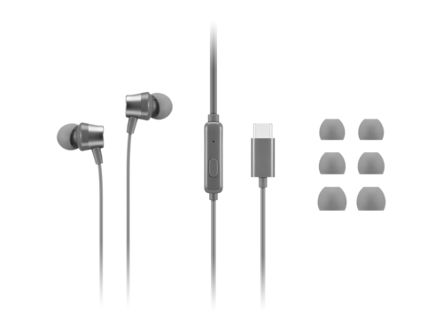 אוזניות חוטיות Lenovo 300 USB-C Wired In-Ear GXD1J77353