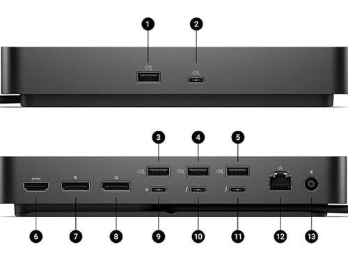 תחנת עגינה Dell Pro Thunderbolt 4 Smart Dock SD25TB4 130W PD