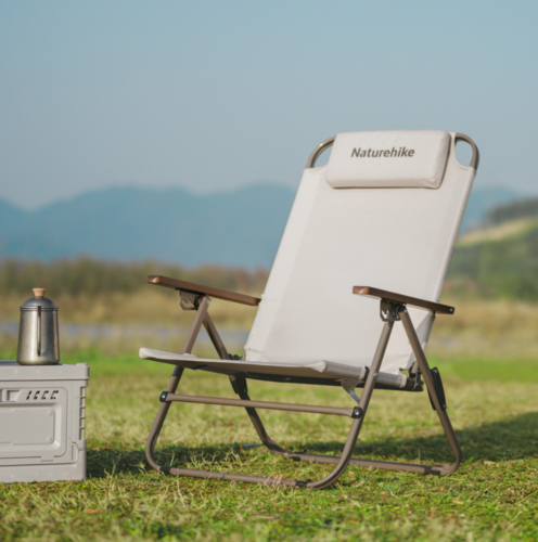 כסא מתקפל לים נמוך ולקמפינג 4 מצבים NATUREHIKE RECLINER Chair